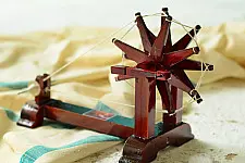 Swavalamban ~ Charkha { Brown . 31cm }
